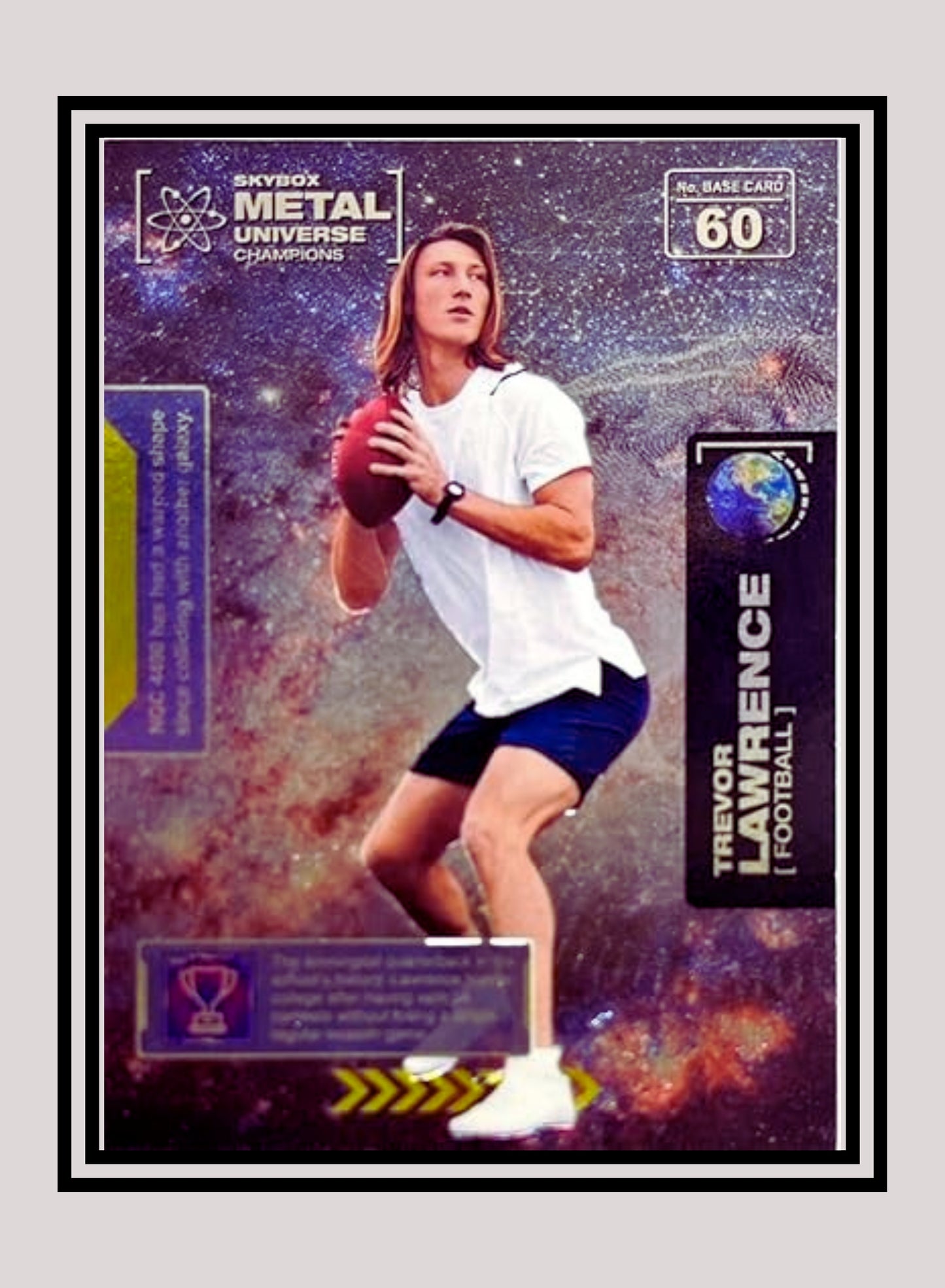 1x Trevor Lawrence Football RC - Base (#060 - 2021 Skybox Metal Universe Champions)