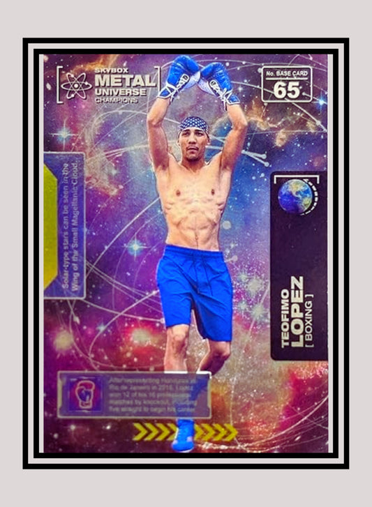 1x Teofimo Lopez Boxing RC - Base (#065 - 2021 Skybox Metal Universe Champions)