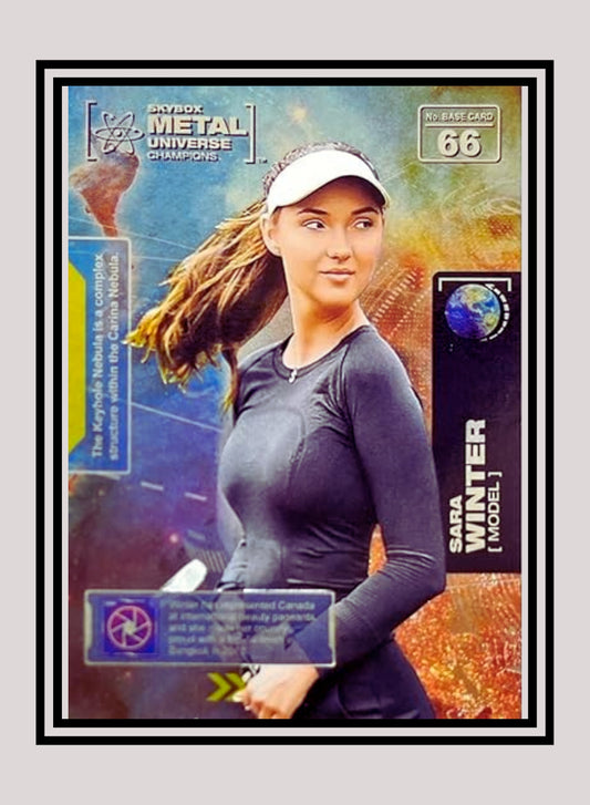 1x Sara Winter Golf - Base (#066 - 2021 Skybox Metal Universe Champions)