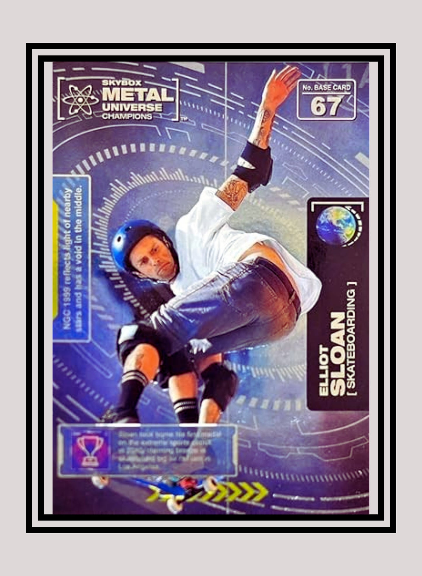 1x Elliot Sloan Skateboarding - Base (#067 - 2021 Skybox Metal Universe Champions)