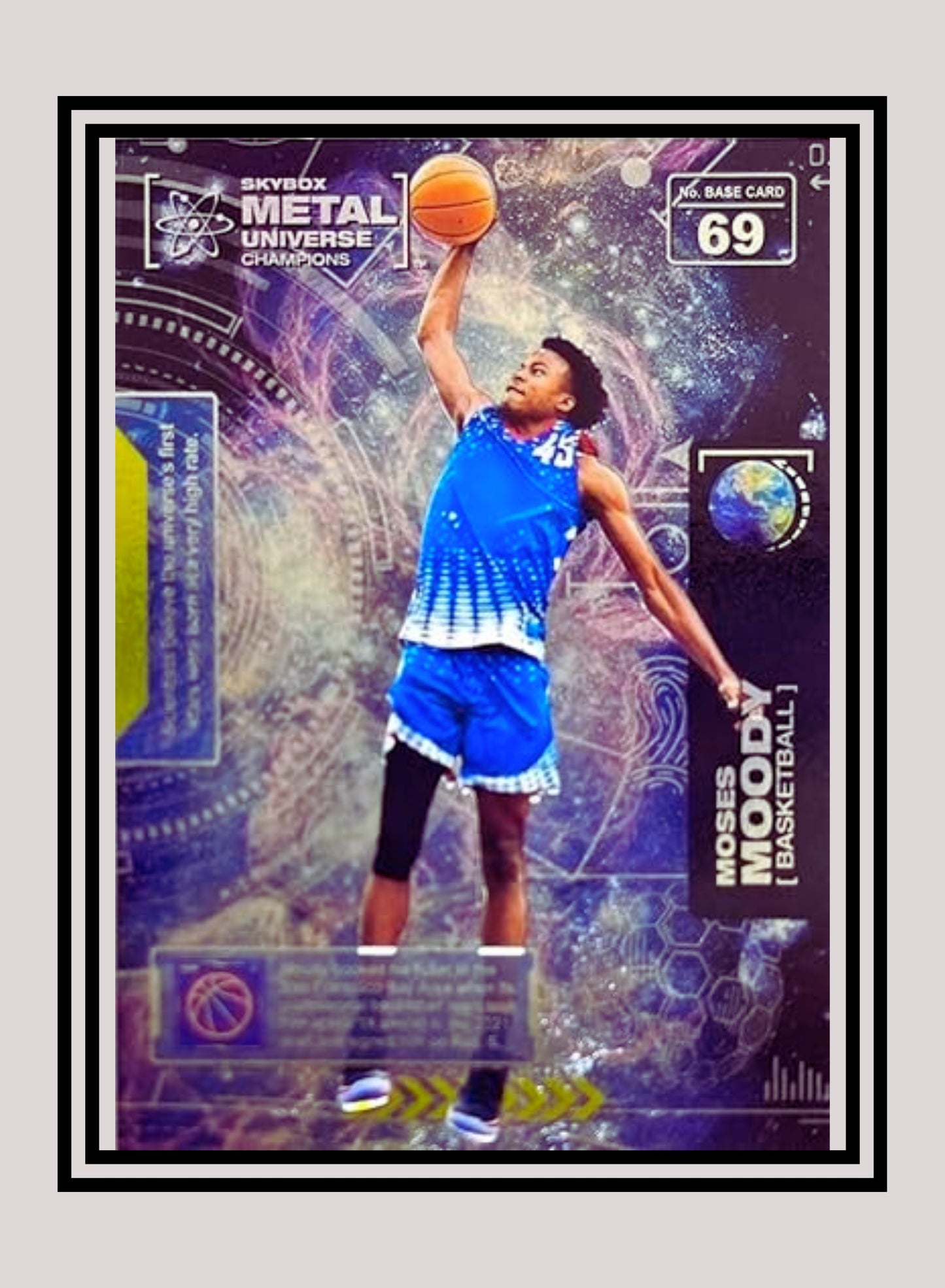 1x Moses Moody Basketball RC - Base (#069 - 2021 Skybox Metal Universe Champions)