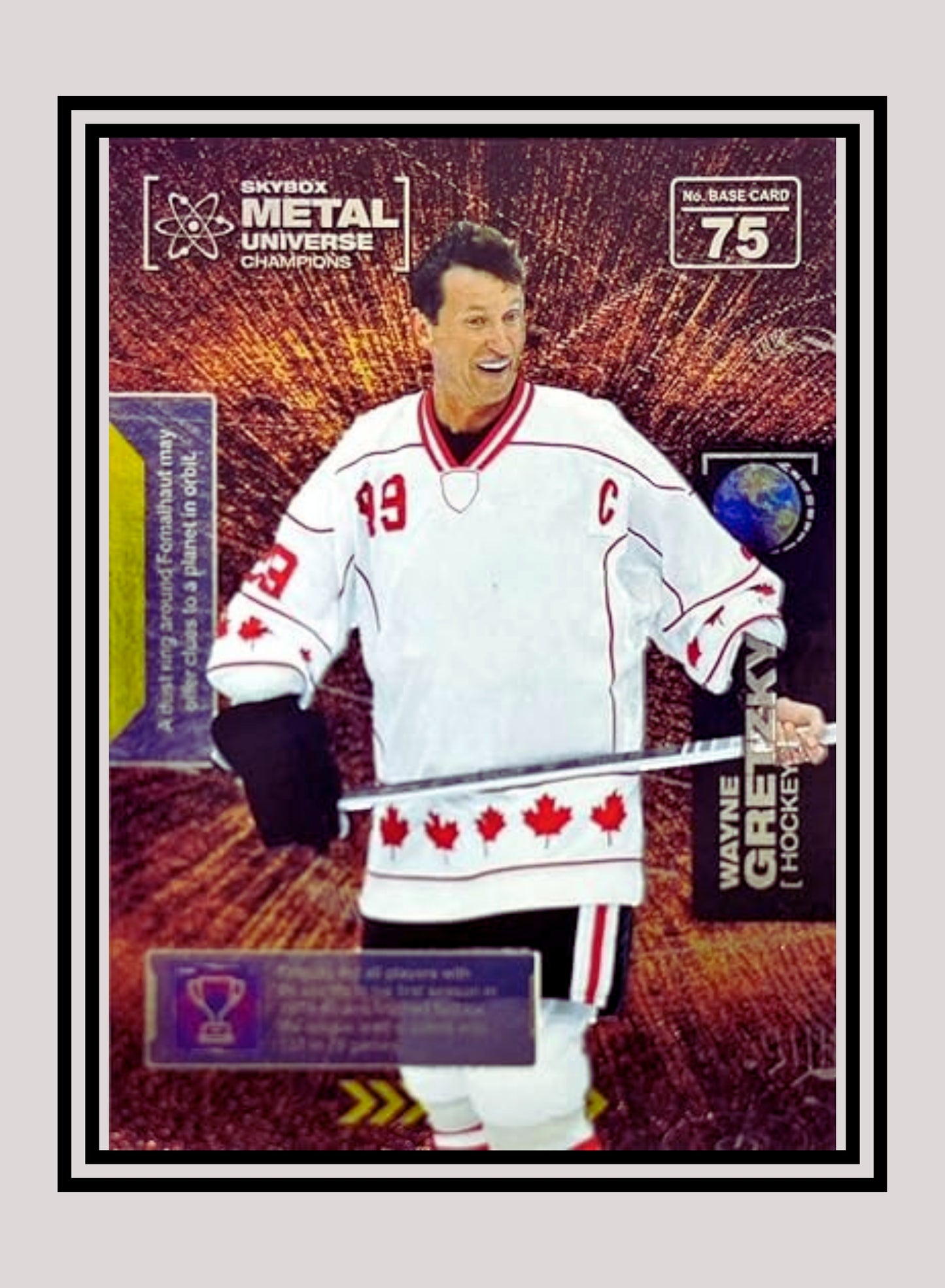 1x Wayne Gretzky Hockey - Base (#075 - 2021 Skybox Metal Universe Champions)