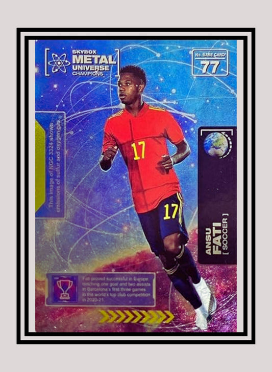 1x Ansu Fati Soccer RC - Base (#077 - 2021 Skybox Metal Universe Champions)