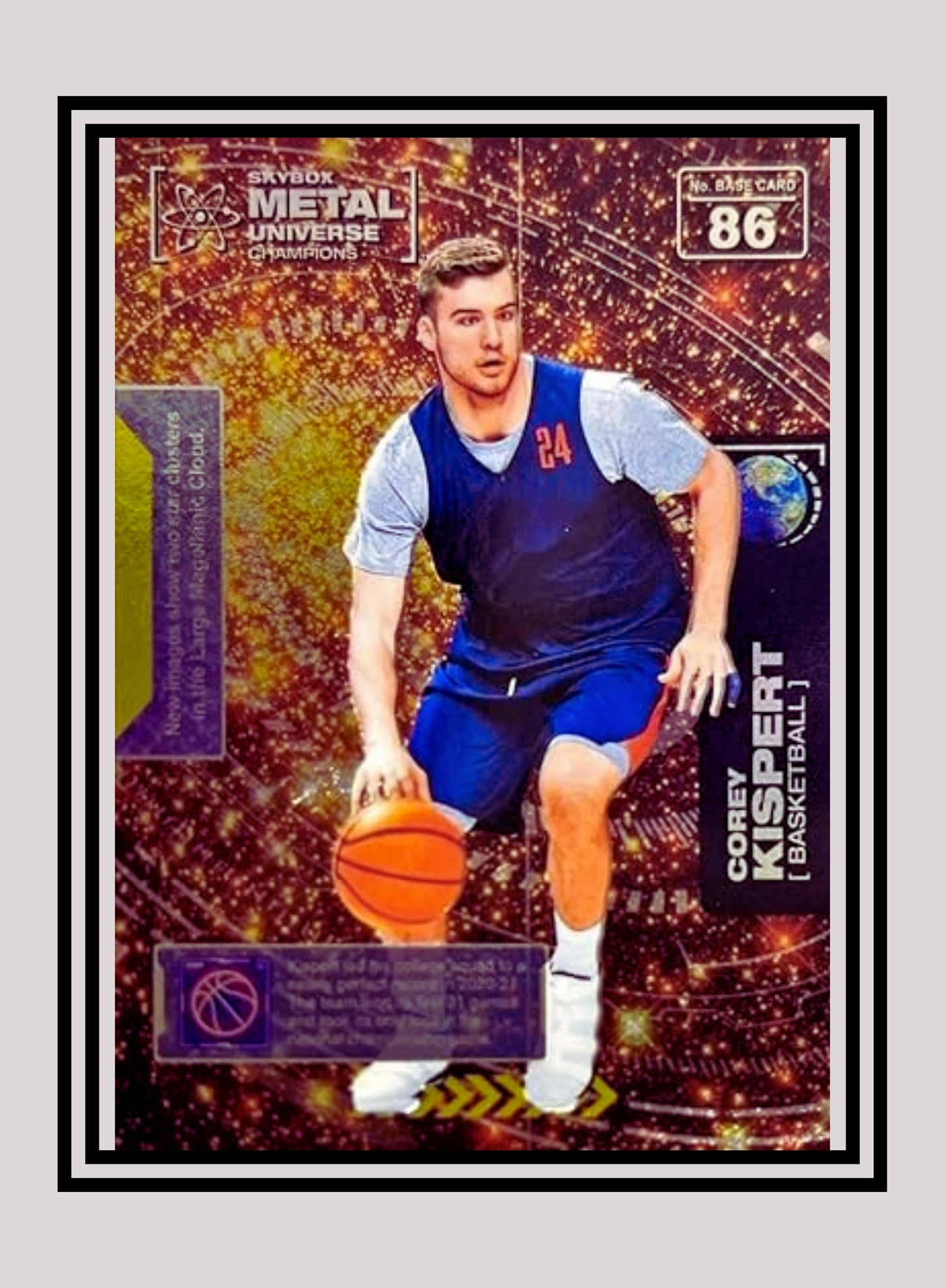 1x Corey Kispert Basketball RC - Base (#086 - 2021 Skybox Metal Universe Champions)