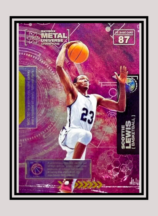 1x Scottie Lewis Basketball RC - Base (#087 - 2021 Skybox Metal Universe Champions)