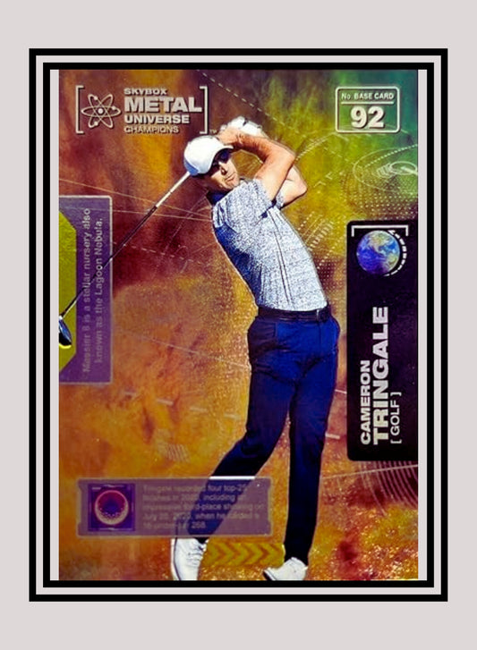 1x Cameron Tringale Golf - Base (#092 - 2021 Skybox Metal Universe Champions)