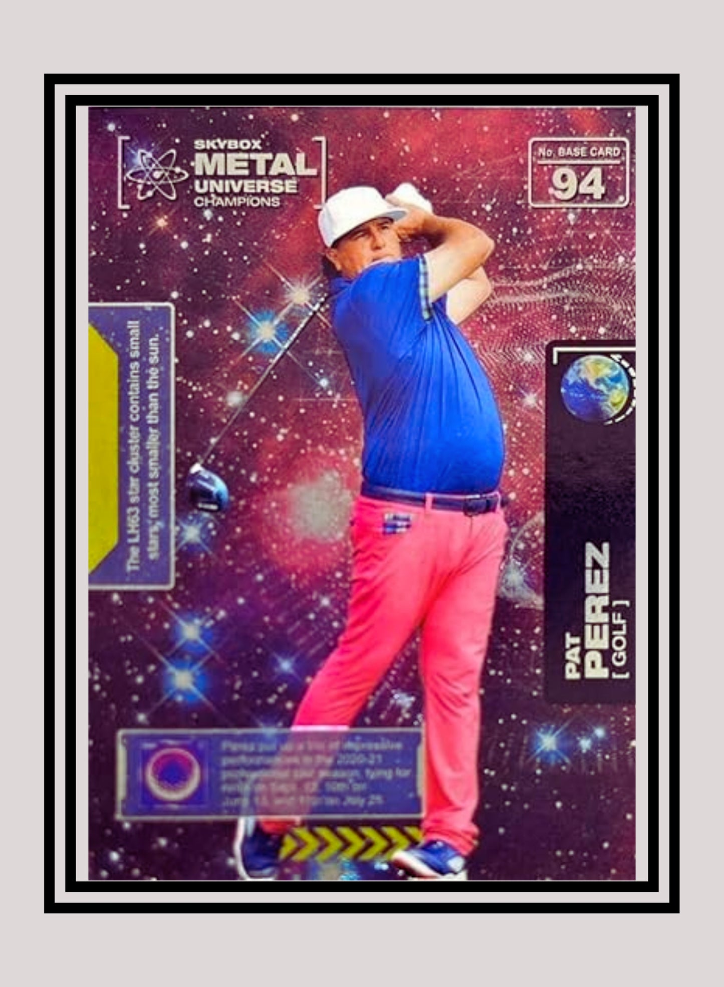 1x Pat Perez Golf - Base (#094 - 2021 Skybox Metal Universe Champions)