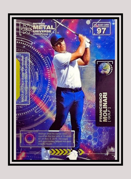 1x Francesco Molinari Golf - Base (#097 - 2021 Skybox Metal Universe Champions)