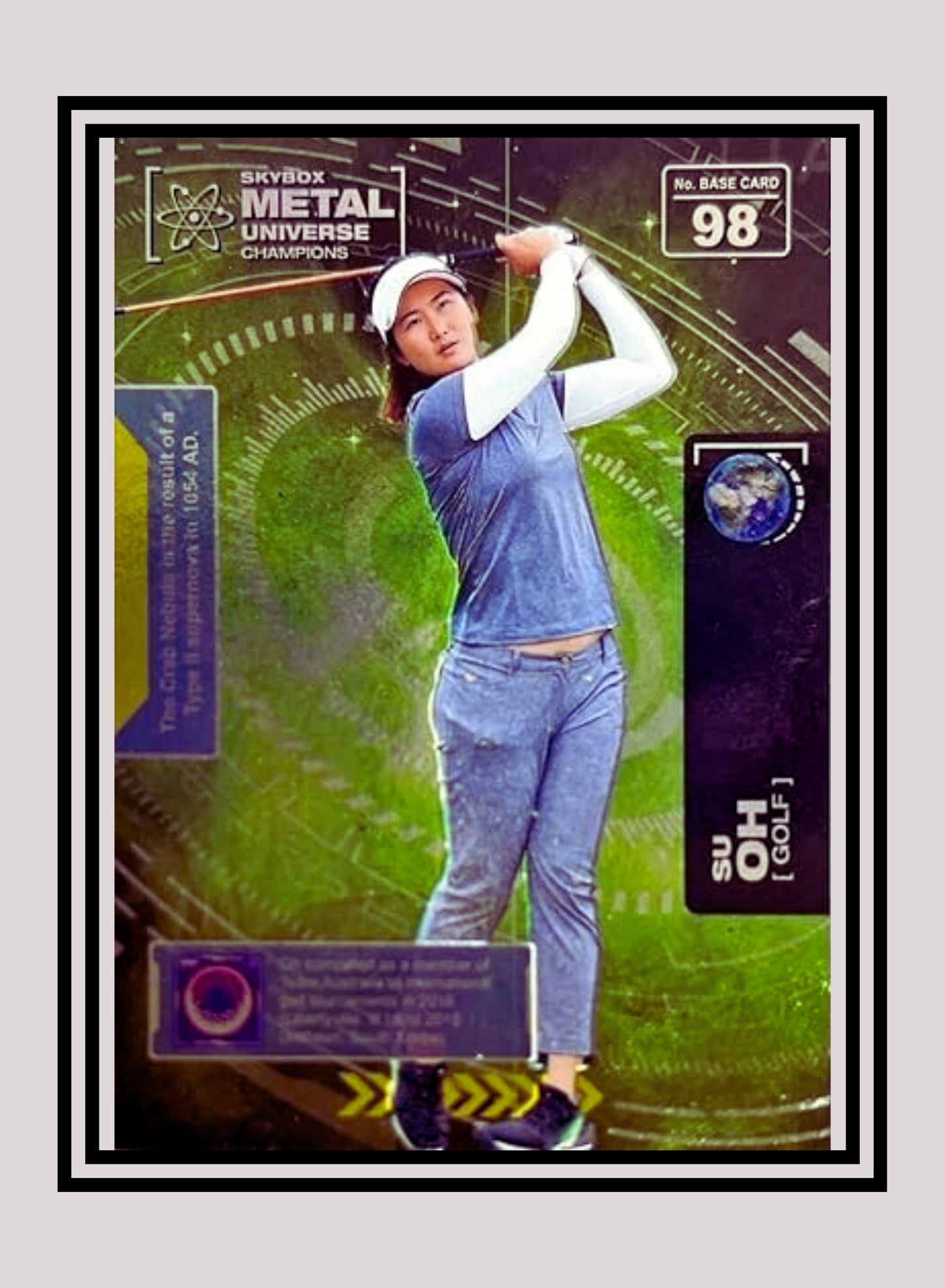 1x Su Oh Golf RC - Base (#098 - 2021 Skybox Metal Universe Champions)
