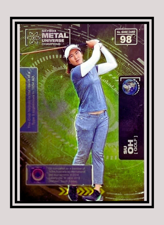 1x Su Oh Golf RC - Base (#098 - 2021 Skybox Metal Universe Champions)