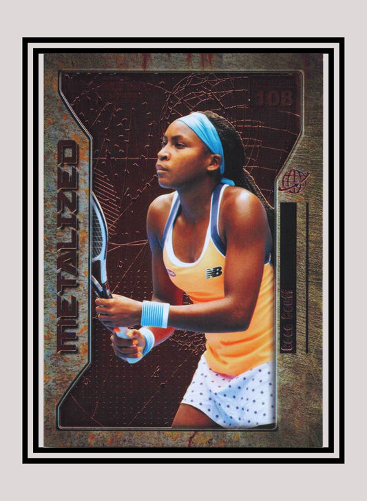1x Coco Gauff - Metalized Base (#108 - 2021 Skybox Metal Universe Champions)