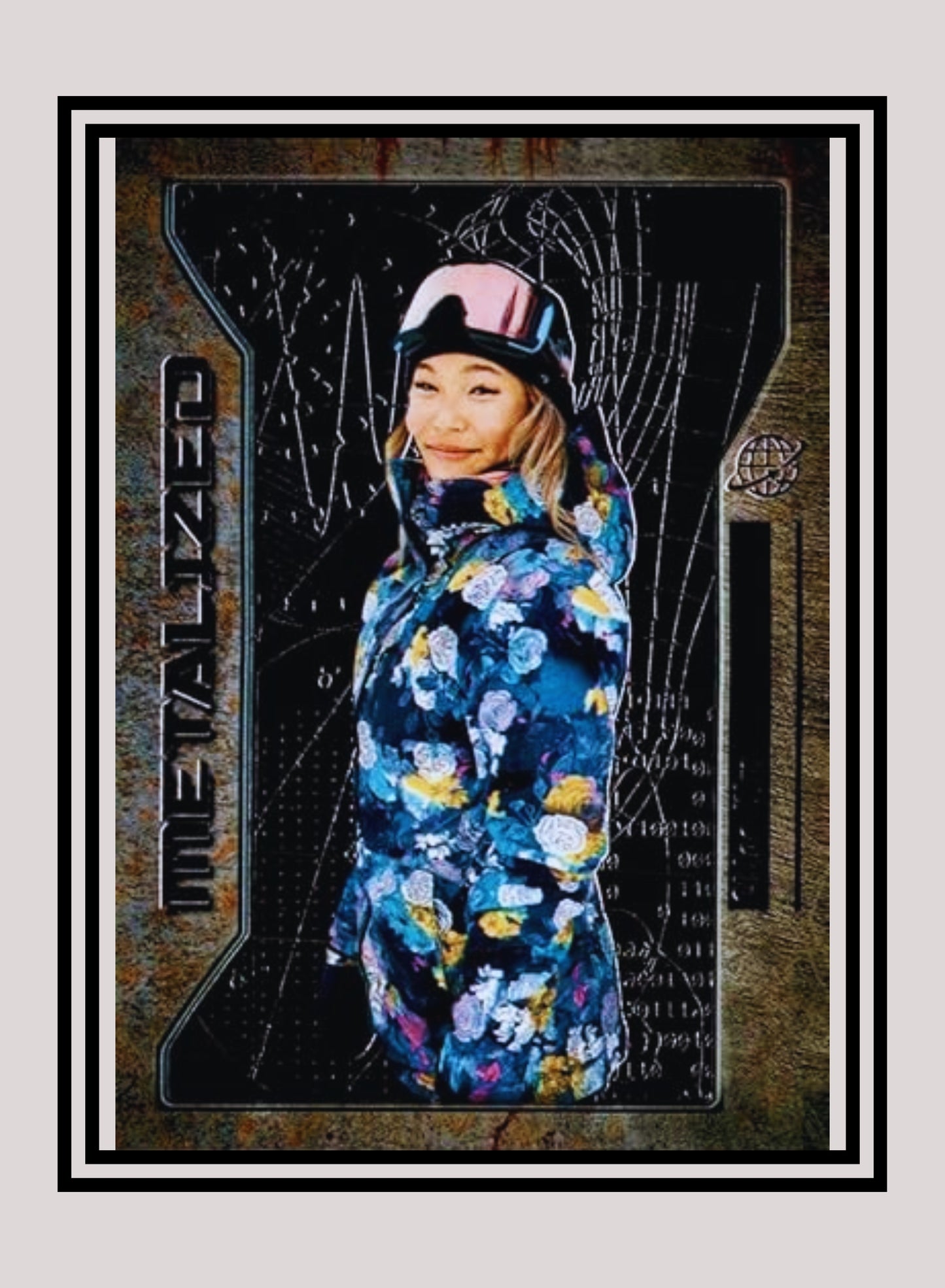 1x Chloe Kim - Metalized Base (#112 - 2021 Skybox Metal Universe Champions)