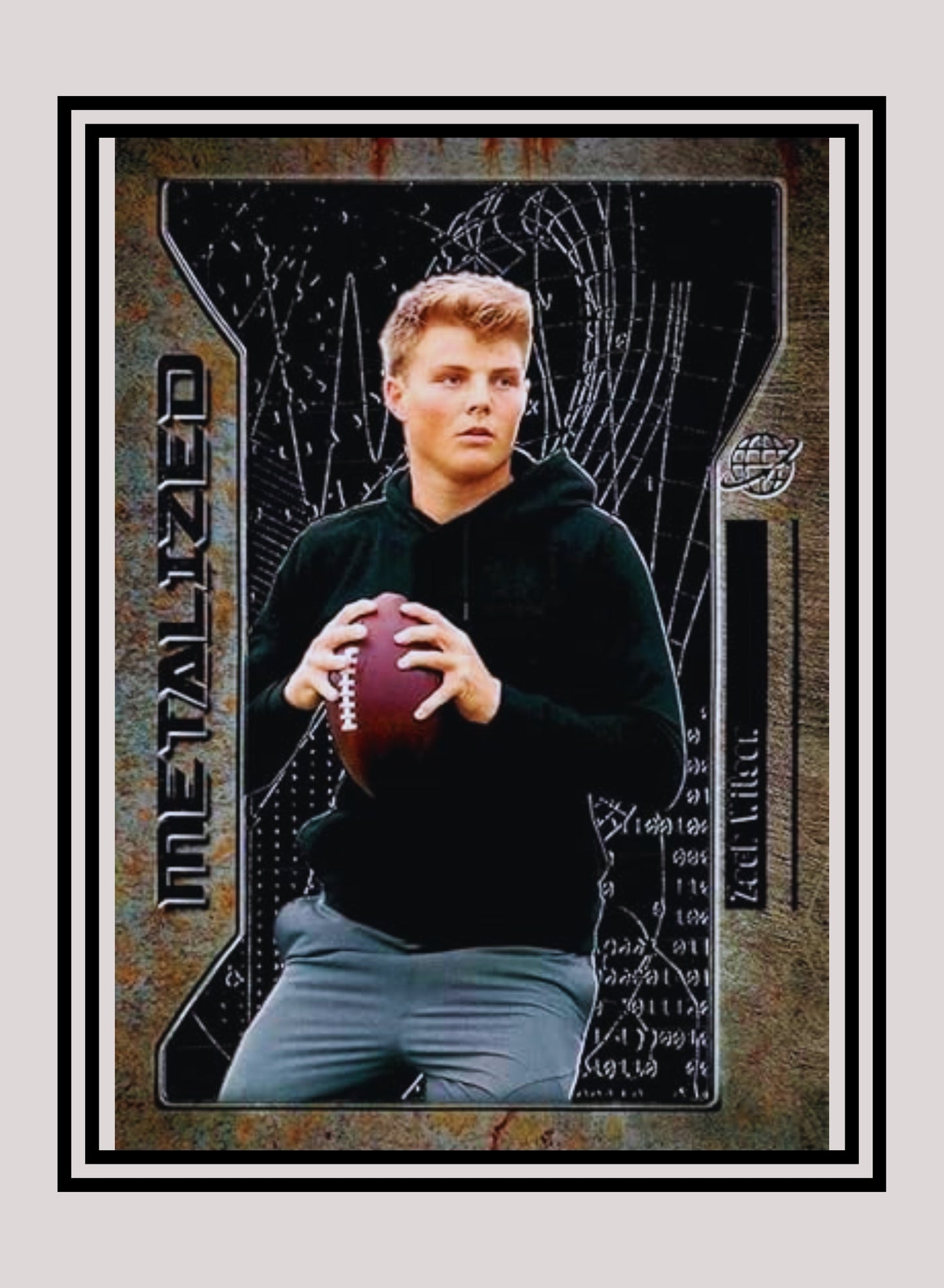 1x Zach Wilson - Metalized Base (#115 - 2021 Skybox Metal Universe Champions)