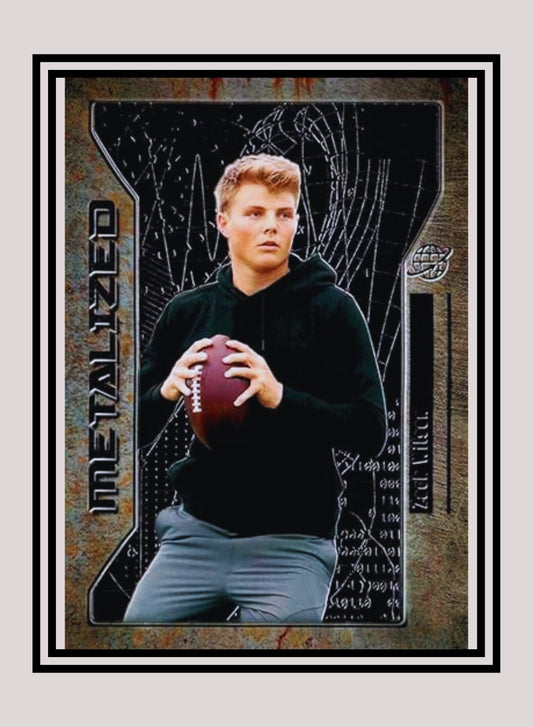 1x Zach Wilson - Metalized Base (#115 - 2021 Skybox Metal Universe Champions)