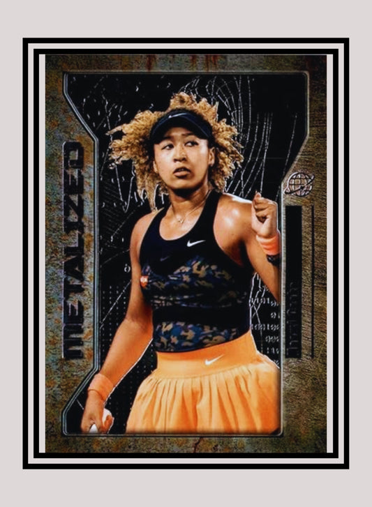1x Naomi Osaka - Metalized Base (#125 - 2021 Skybox Metal Universe Champions)