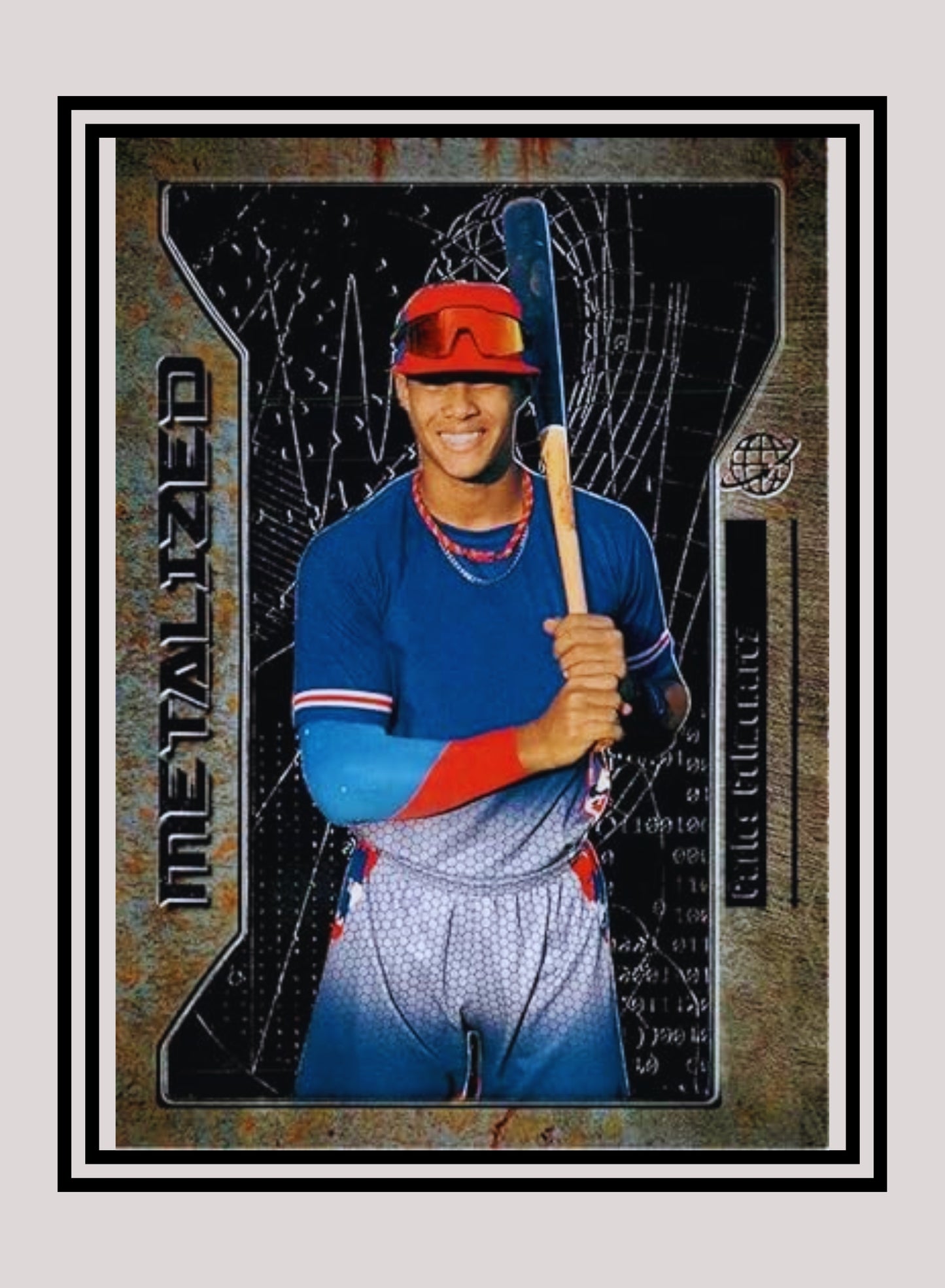 1x Carlos Colmenarez - Metalized Base (#129 - 2021 Skybox Metal Universe Champions)