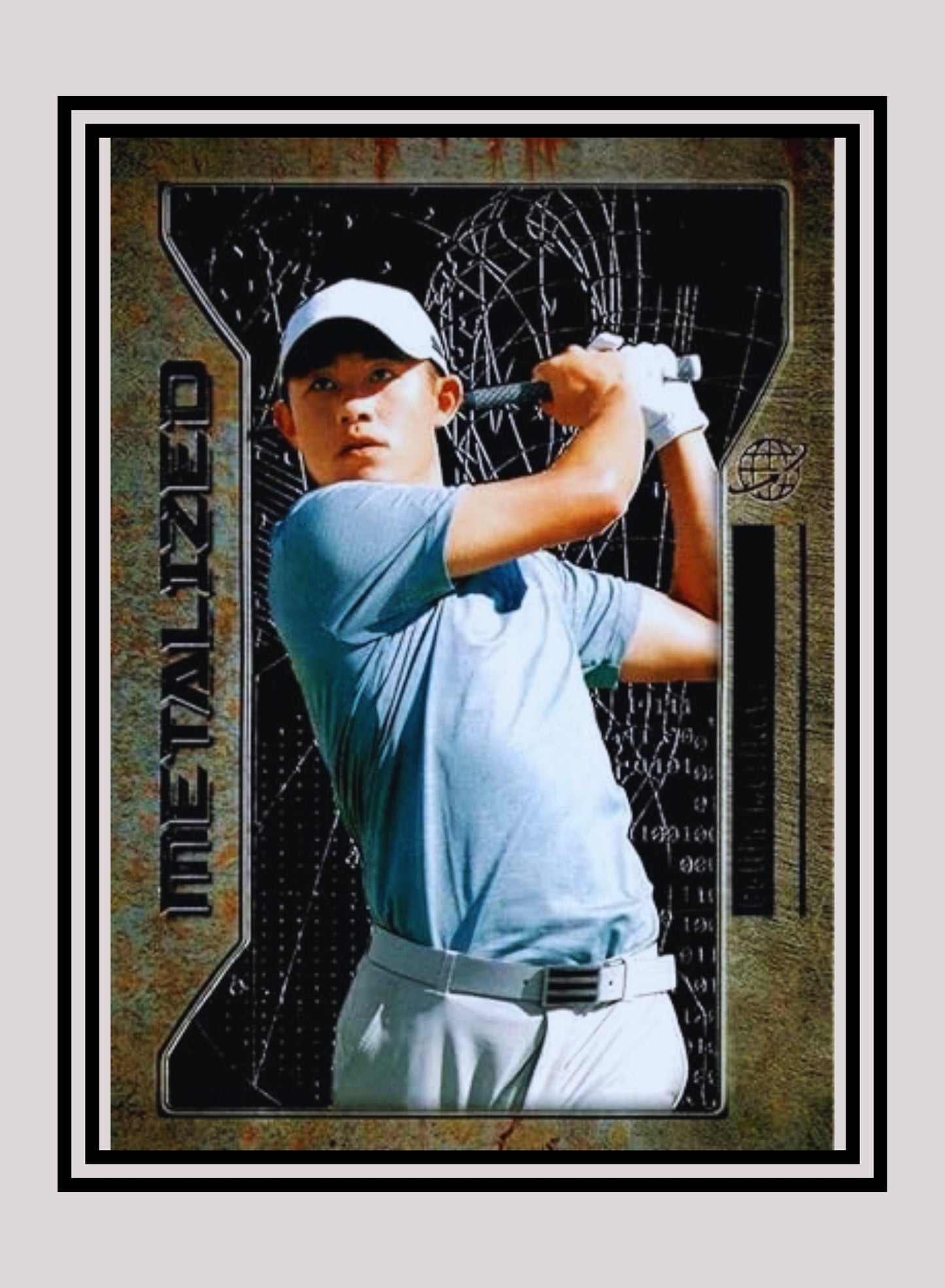 1x Collin Morikawa - Metalized Base (#130 - 2021 Skybox Metal Universe Champions)