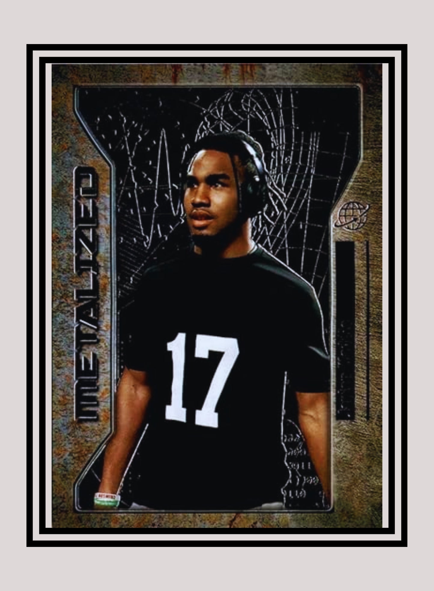 1x Jaylen Waddle - Metalized Base (#137 - 2021 Skybox Metal Universe Champions)