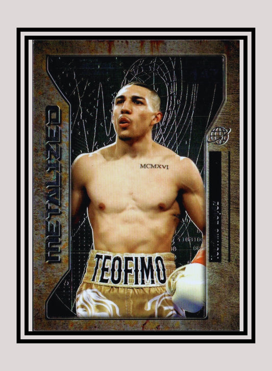 1x Teofimo Lopez - Metalized Base (#147 - 2021 Skybox Metal Universe Champions)