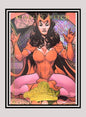 Marvel! 1x Scarlet Witch - Avengers Checklist Holo (A6 - 2008 Upper Deck Marvel Masterpieces Series 2)