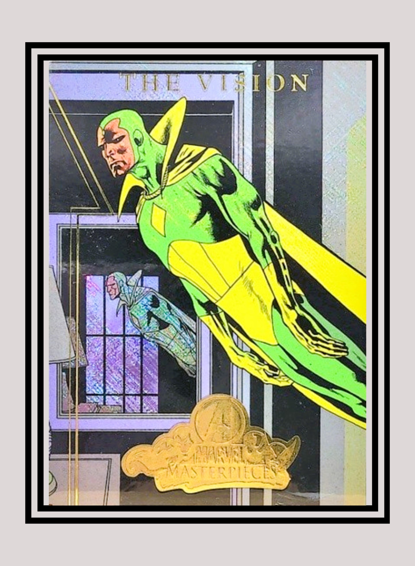 Marvel! 1x The Vision - Avengers Checklist Holo (A8 - 2008 Upper Deck Marvel Masterpieces Series 2)