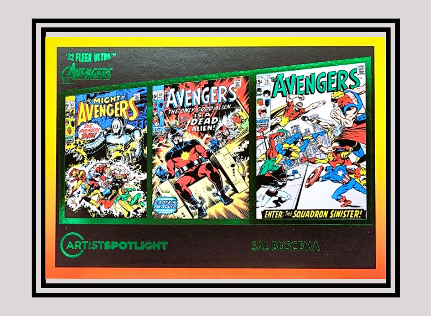 Marvel! 1x Sal Buscema - The Avengers #71 (1968) - Artist Spotlight (#AS-1 - 2022 Fleer Ultra Avengers)