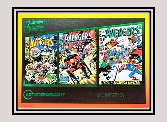 Marvel! 1x Sal Buscema - The Avengers #71 (1968) - Artist Spotlight (#AS-1 - 2022 Fleer Ultra Avengers)