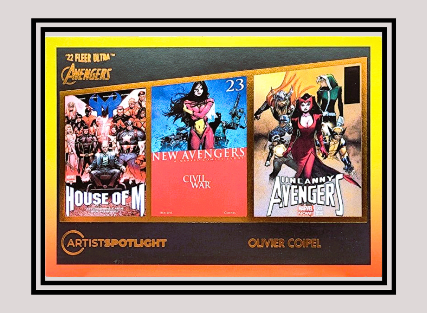 Marvel! 1x Olivier Coipel - Avengers vs X-Men (2012) #6D - Artist Spotlight (#AS-8 - 2022 Fleer Ultra Avengers)