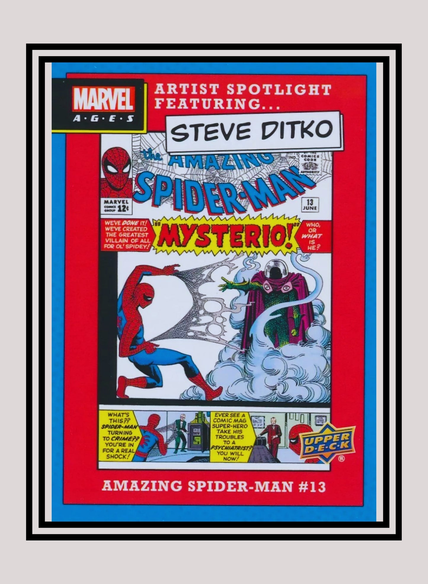 Marvel! 1x Amazing Spider-Man #13 - Inserts (ASF-4 - 2020 Upper Deck Marvel Ages)