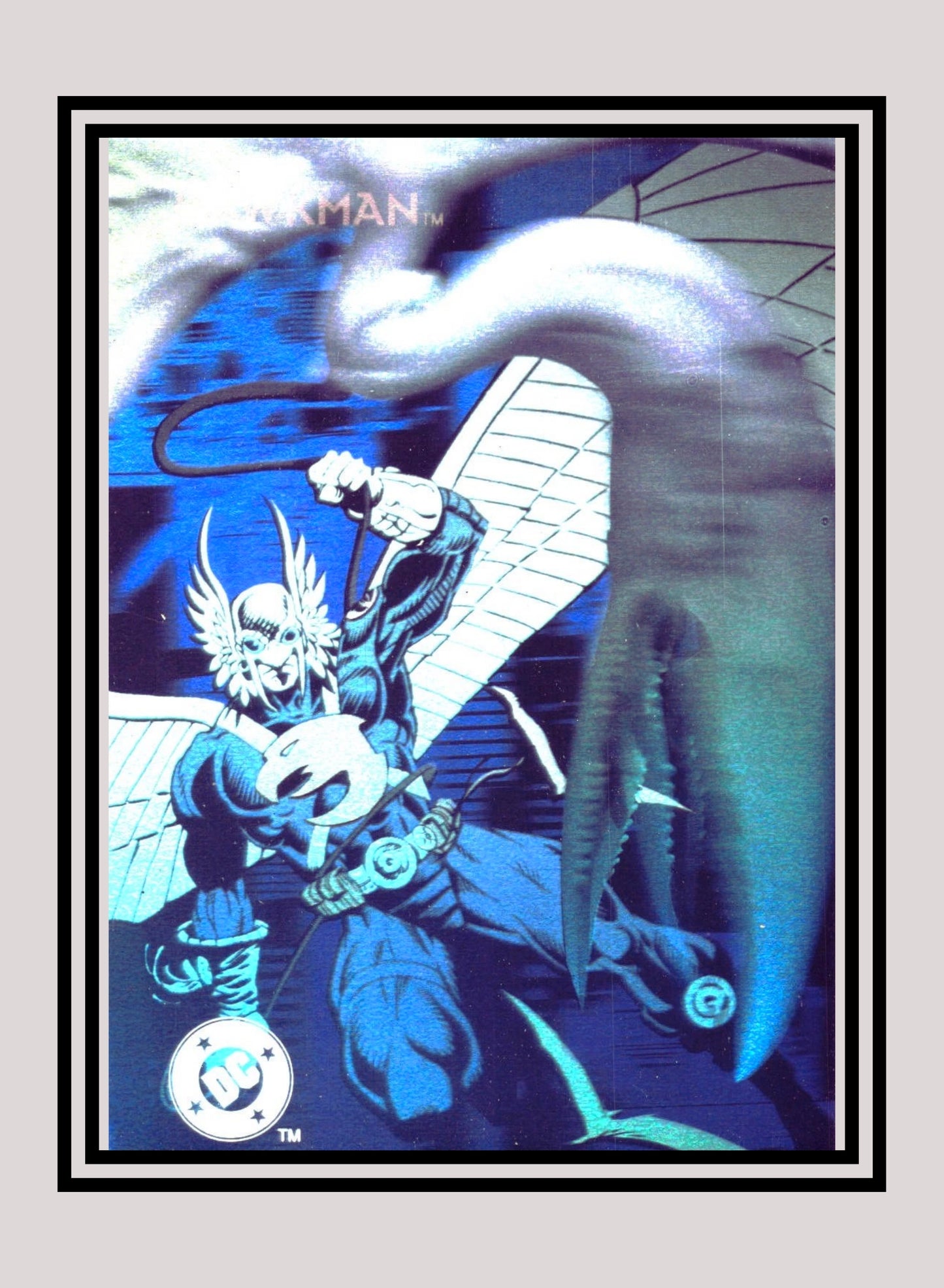 DC! 1x Hawkman - Hologram (DCH12 - 1993 Skybox DC Cosmic Teams)