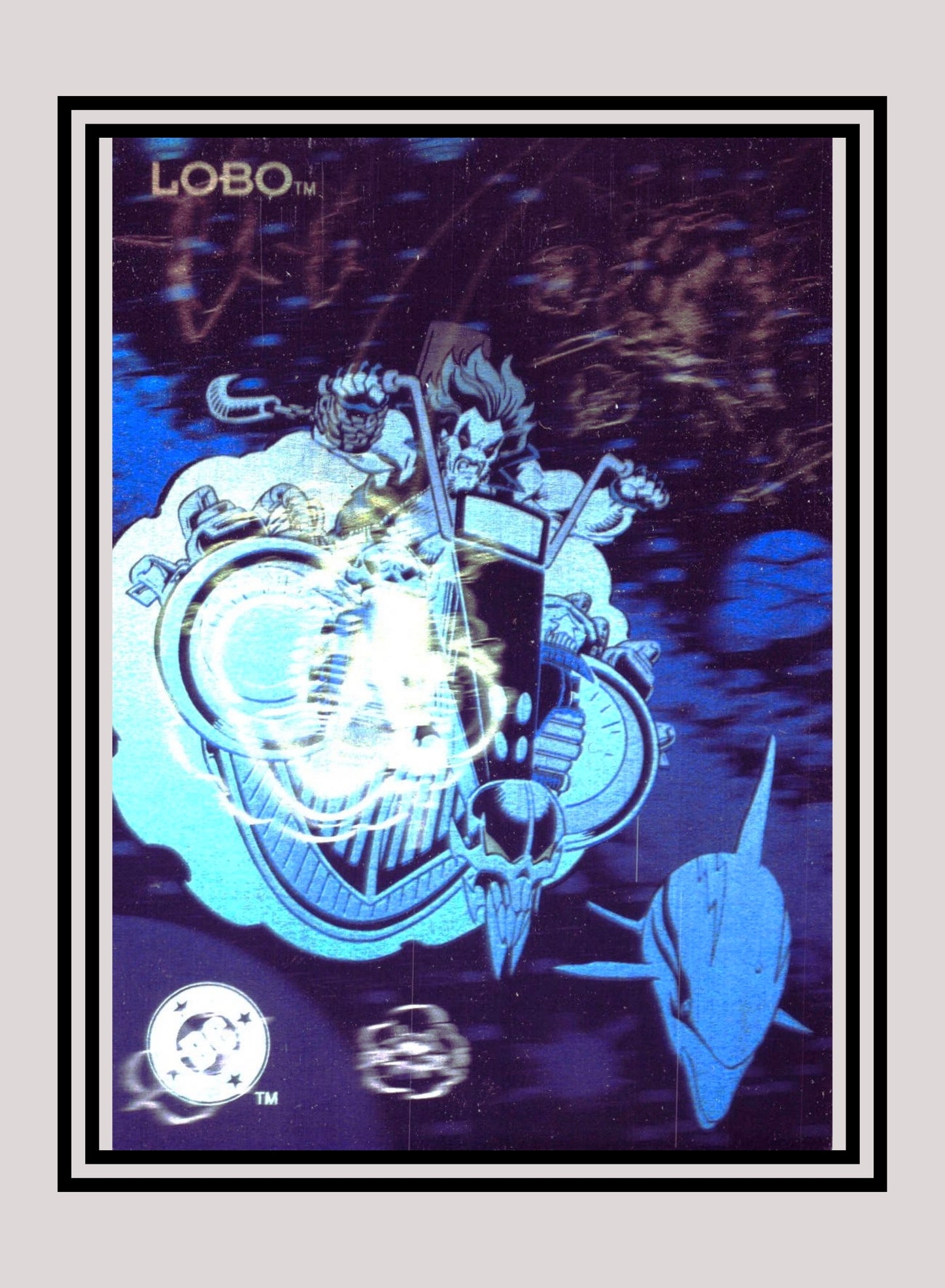 DC! 1x Lobo - Hologram (DCH13 - 1993 Skybox DC Cosmic Teams)