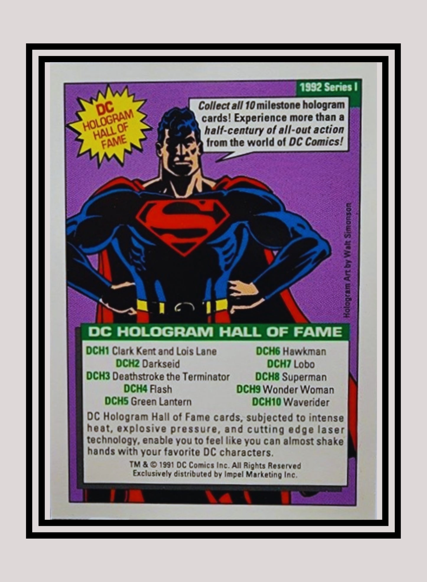 DC! 1x Darkseid - Hologram (DCH2 - 1991 Impel DC Cosmic Cards)