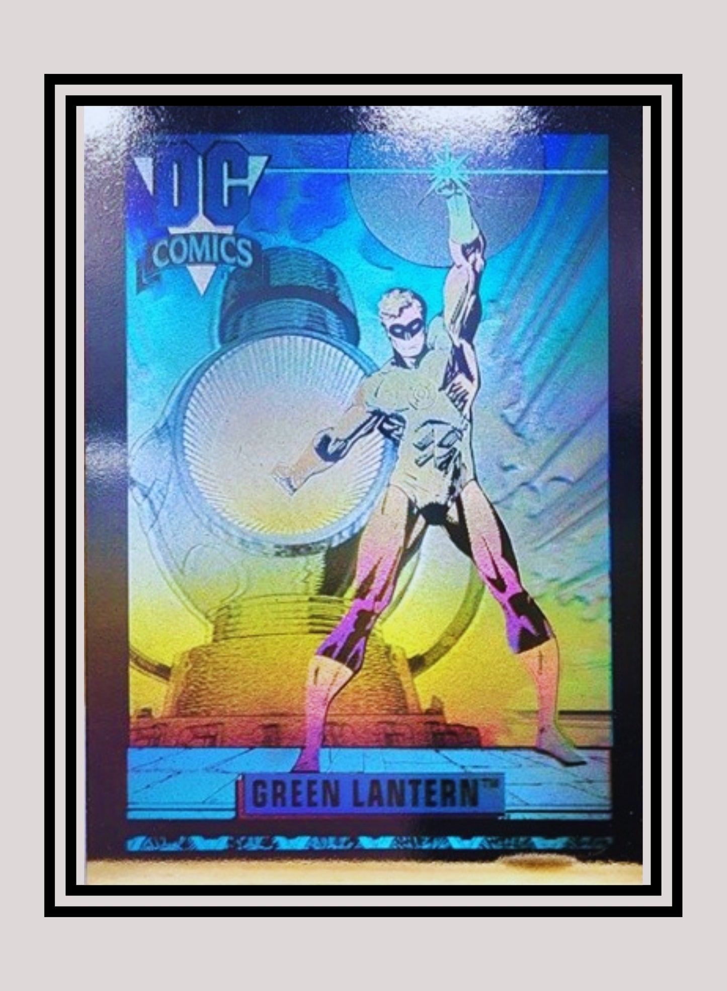 DC! 1x Green Lantern - Hologram (DCH5 - 1991 Impel DC Cosmic Cards)
