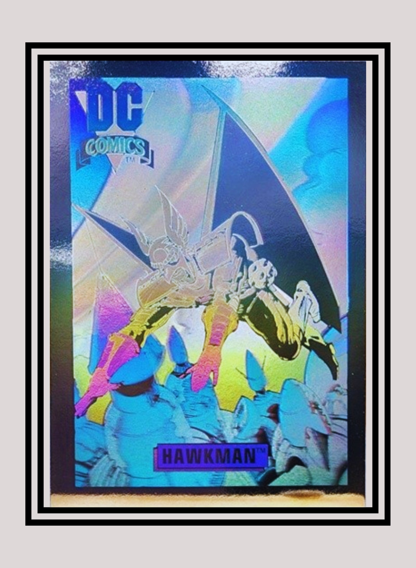 DC! 1x Hawkman - Hologram (DCH6 - 1991 Impel DC Cosmic Cards)
