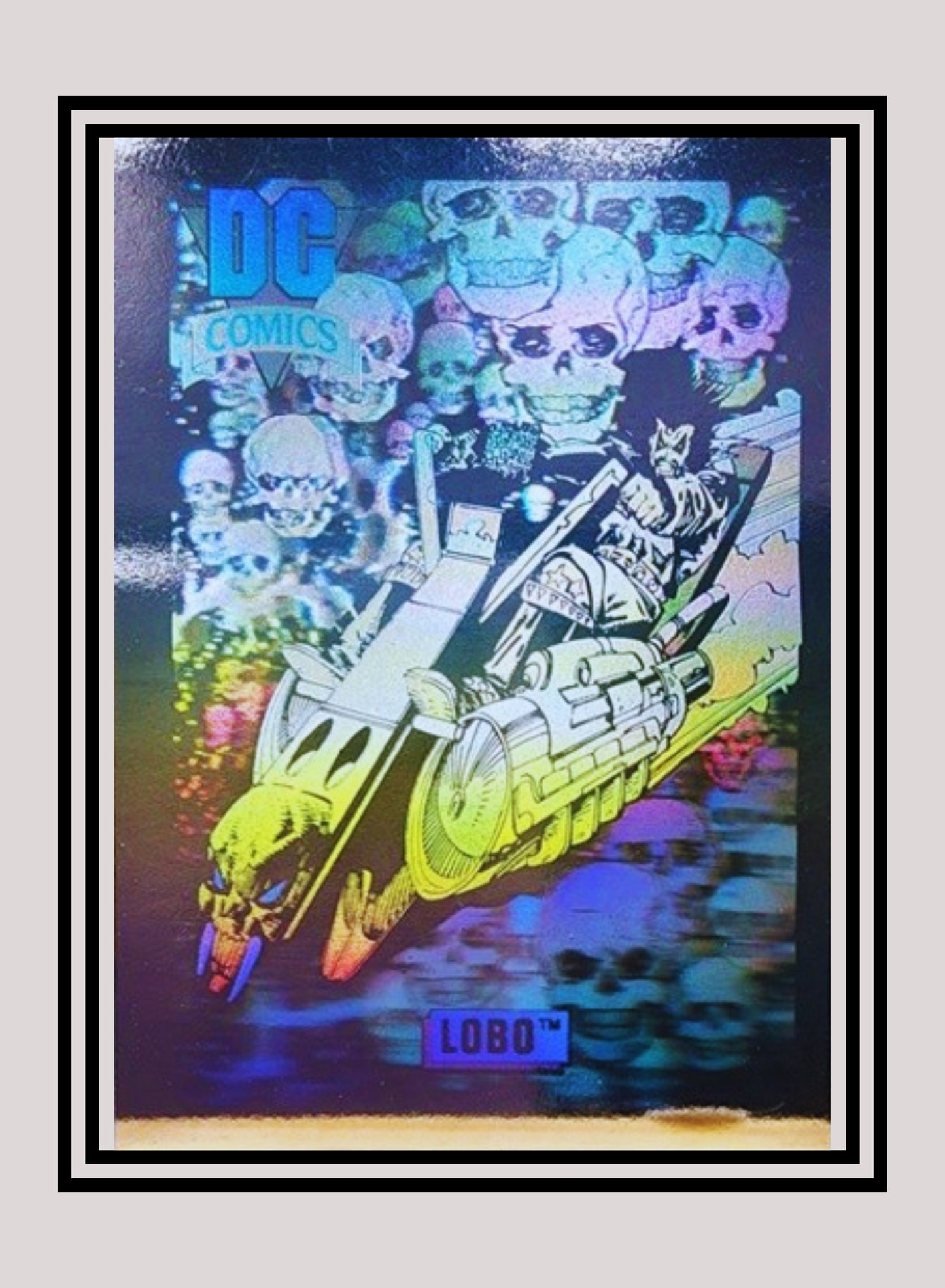 DC! 1x Lobo - Hologram (DCH7 - 1991 Impel DC Cosmic Cards)