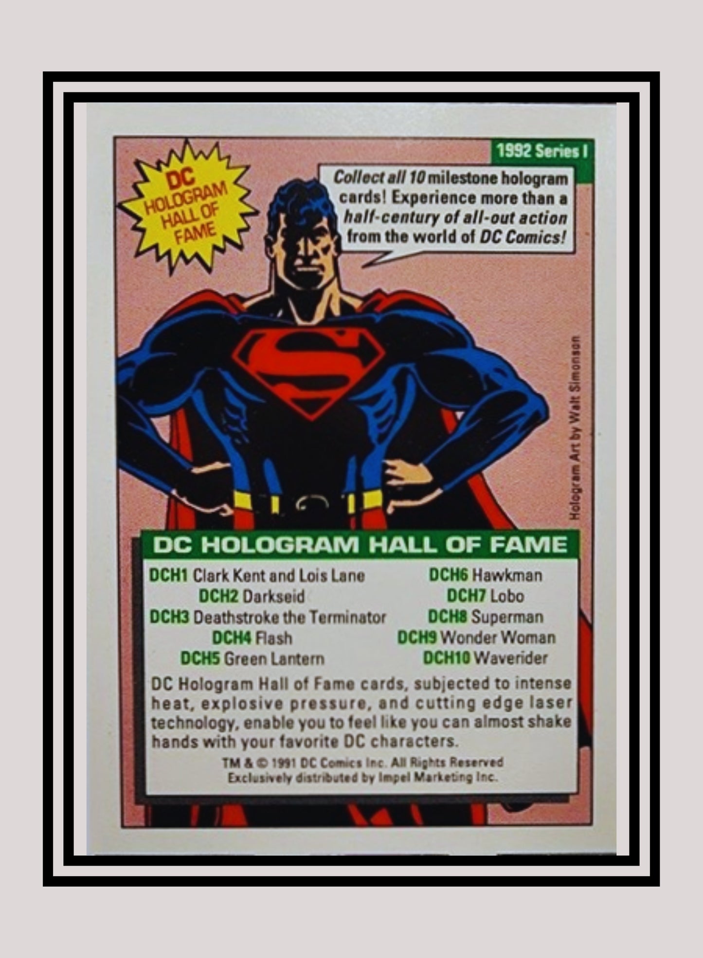 DC! 1x Lobo - Hologram (DCH7 - 1991 Impel DC Cosmic Cards)