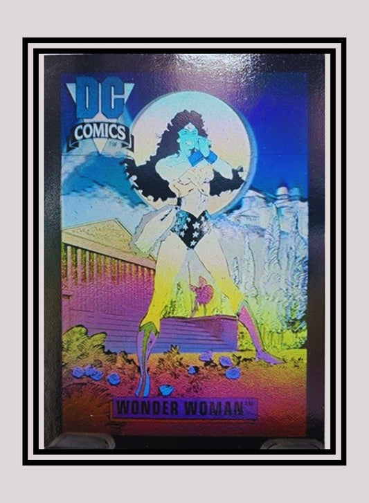 DC! 1x Wonder Woman - Hologram (DCH9 - 1991 Impel DC Cosmic Cards)