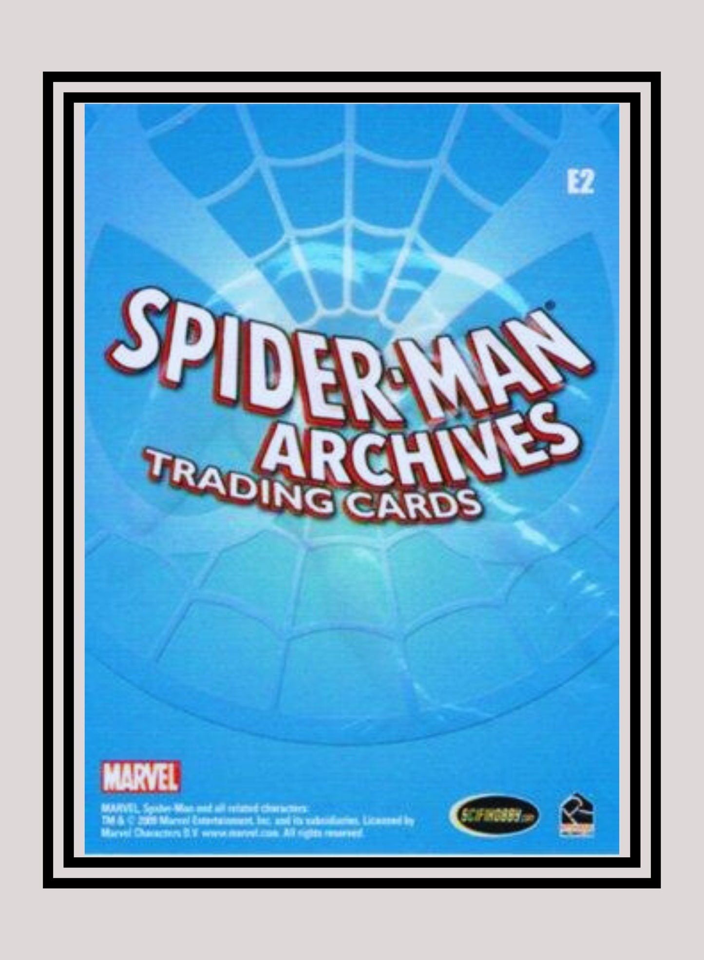 Marvel! 1x E2 Spiderman - Embossed (#E2 - 2009 Rittenhouse Spiderman Archives)