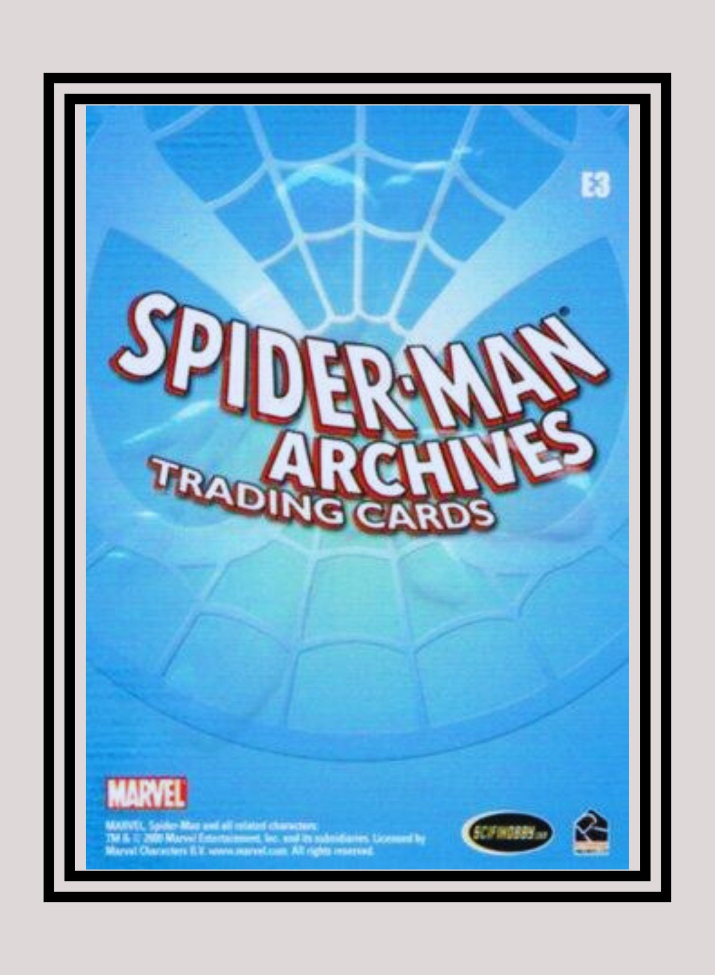 Marvel! 1x E3 Spiderman - Embossed (#E3 - 2009 Rittenhouse Spiderman Archives)