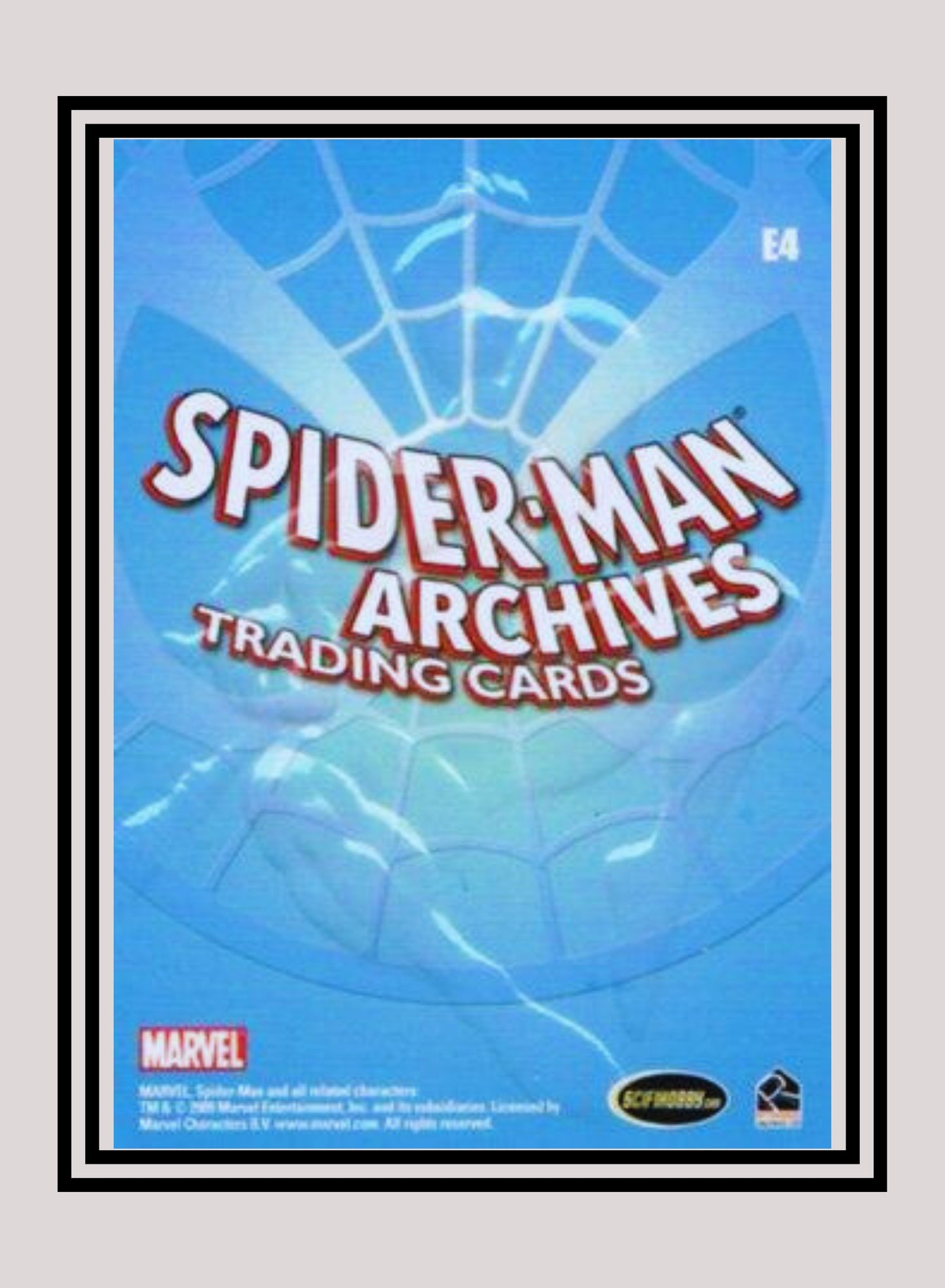 Marvel! 1x E4 Spiderman - Embossed (#E4 - 2009 Rittenhouse Spiderman Archives)