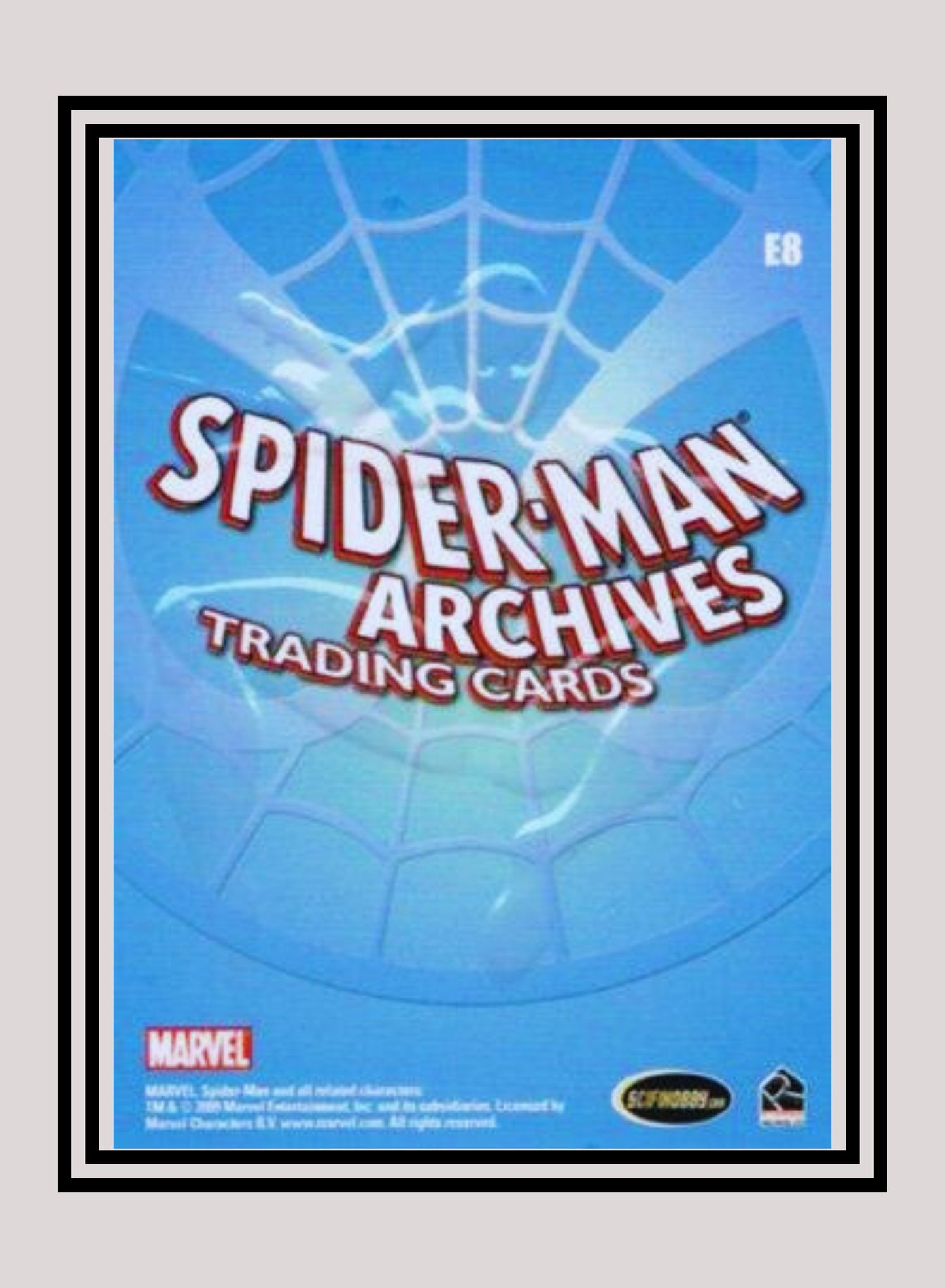 Marvel! 1x E8 Spiderman - Embossed (#E8 - 2009 Rittenhouse Spiderman Archives)