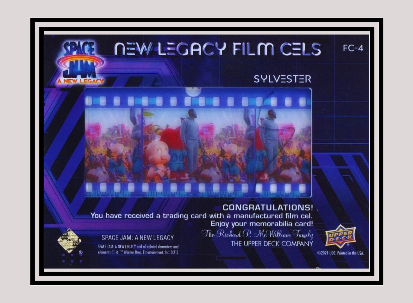 1x Sylvester - Film Cels (FC-4 - 2021 Upper Deck Space Jam: A New Legacy)