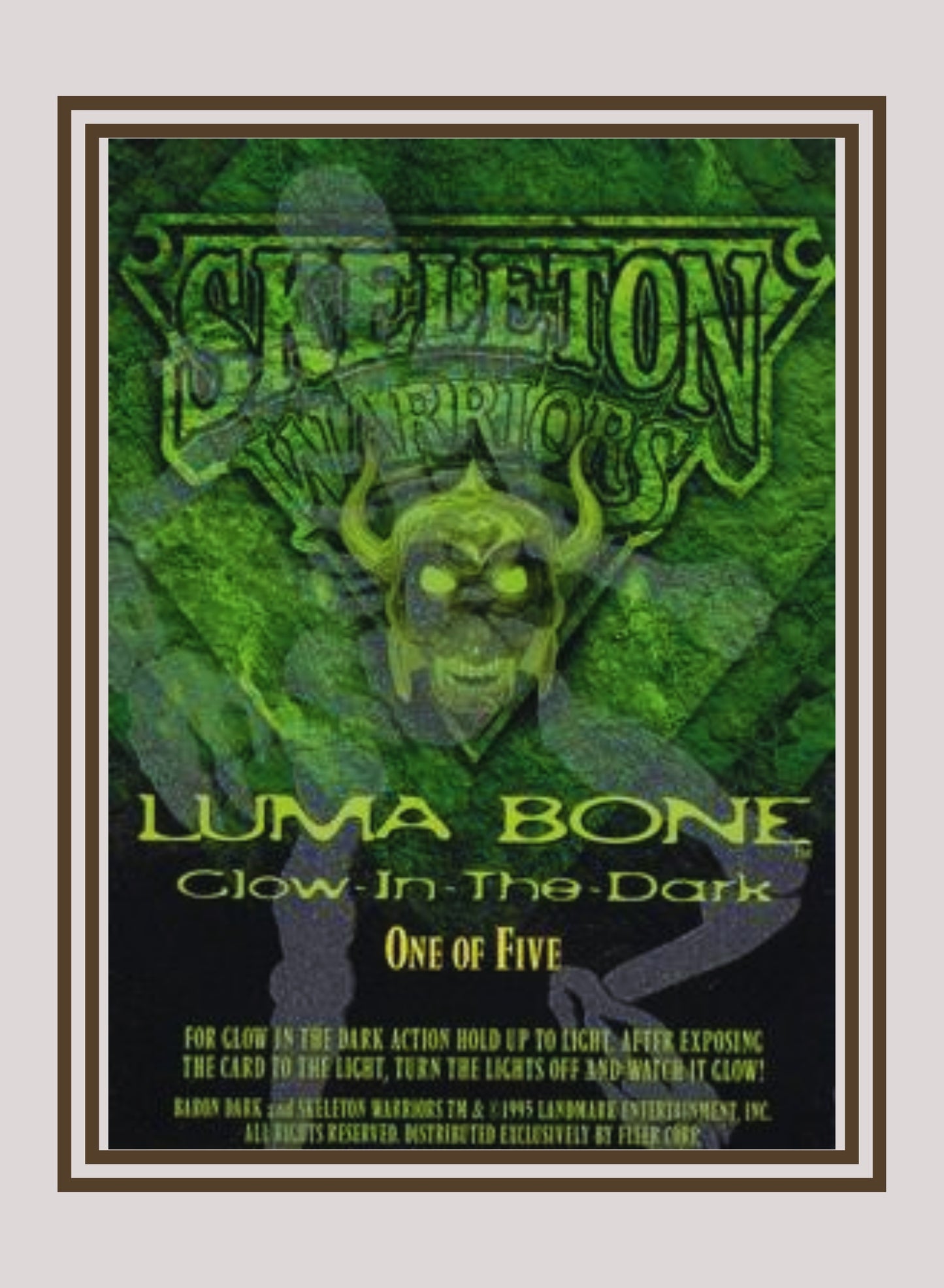 1x Baron Dark - Luma Bone (#01 - 1995 Fleer Ultra Skeleton Warriors)