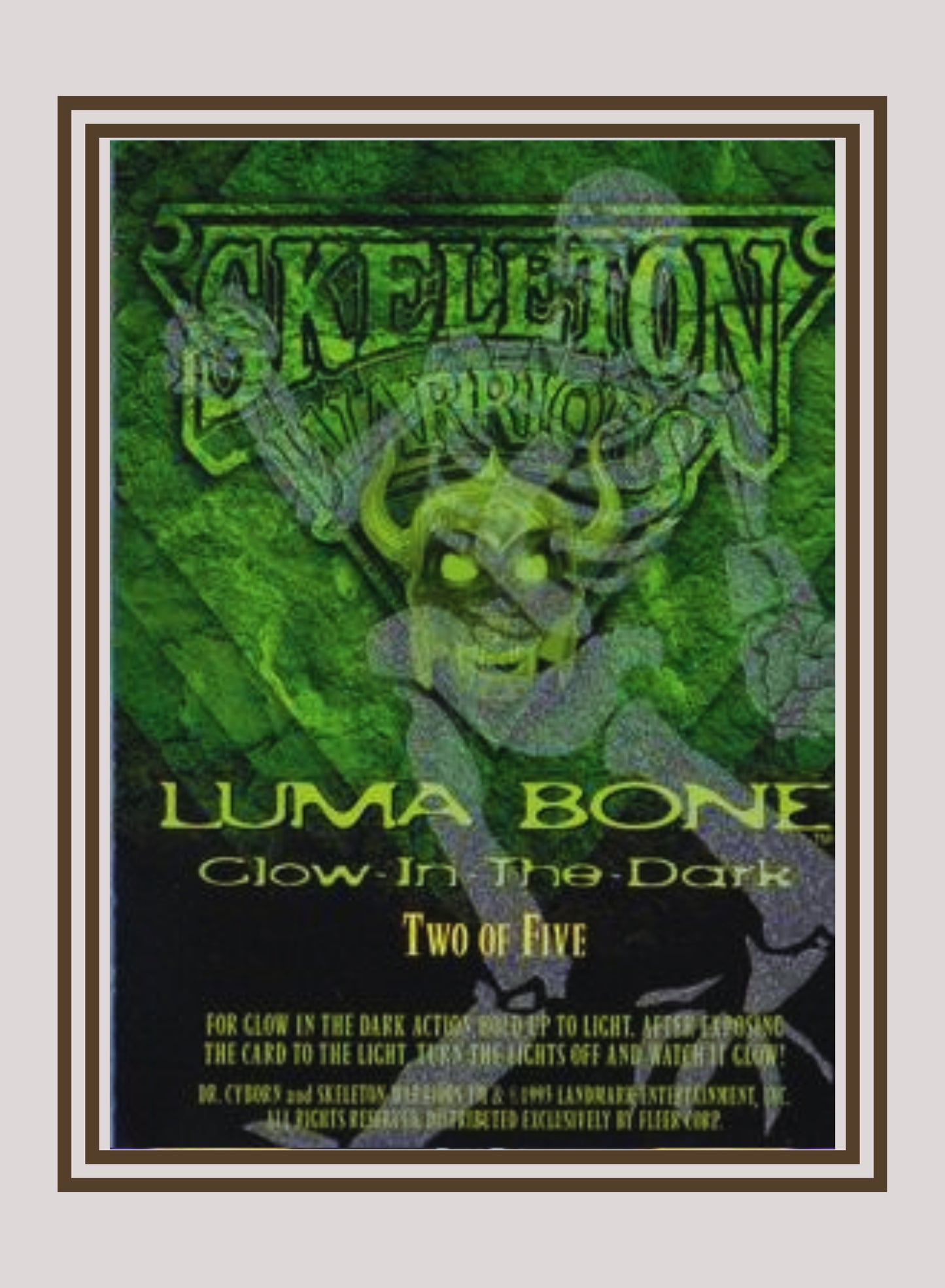 1x Dr. Cyborn - Luma Bone (#02 - 1995 Fleer Ultra Skeleton Warriors)