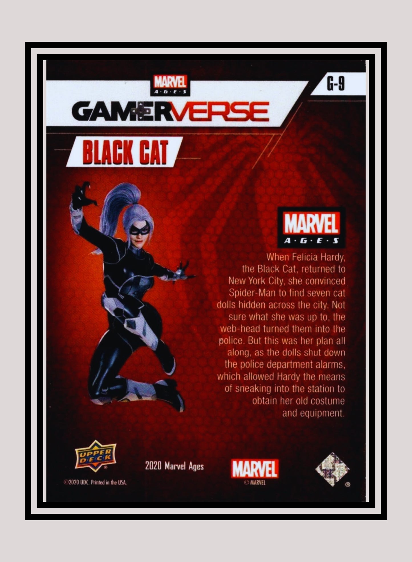Marvel! 1x Black Cat - Inserts (G-9 - 2020 Upper Deck Marvel Ages)