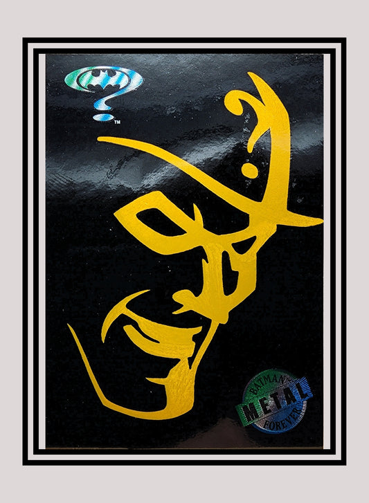 DC! 1x The Riddler - Gold Blaster (#09 - 1995 Fleer Batman Forever Metal)