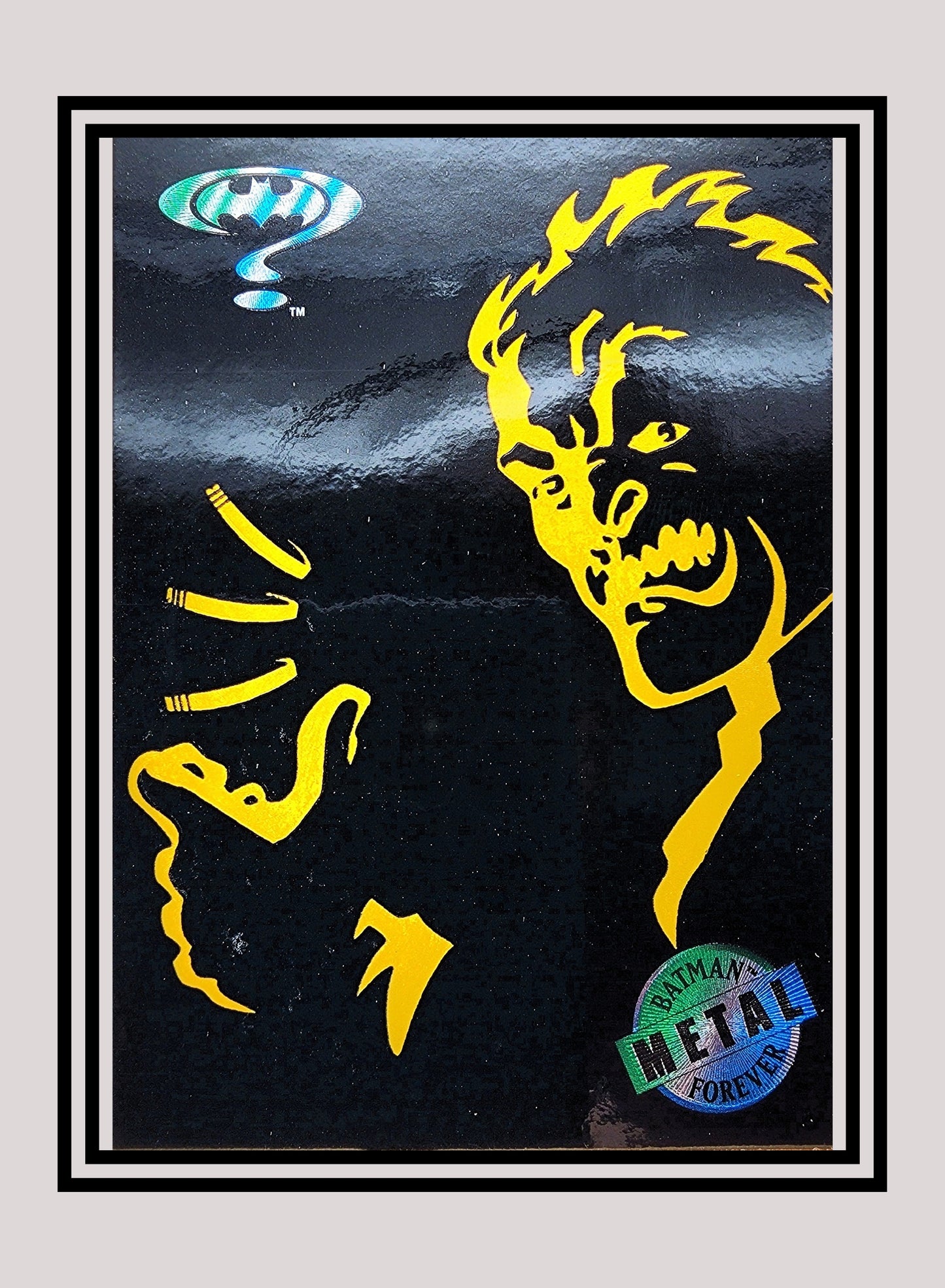 DC! 1x Two-Face - Gold Blaster (#10 - 1995 Fleer Batman Forever Metal)