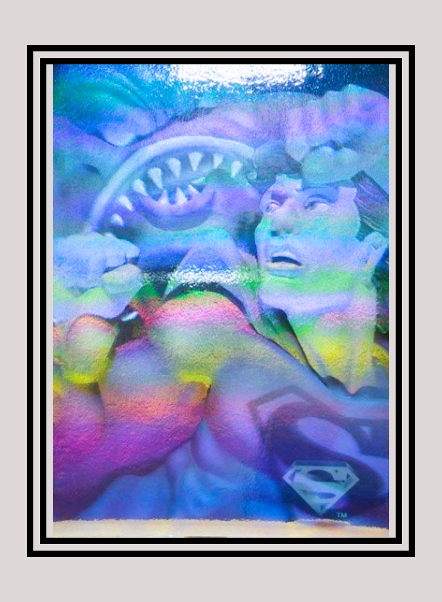 DC! 1x Parasite - Hologram Action (H4 - 1996 Fleer Superman Hologram Series)