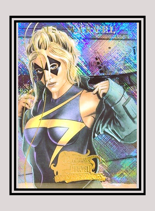 Marvel! 1x Ms. Marvel - Marvel Heroines Holo (MH4 - 2008 Upper Deck Marvel Masterpieces Series 2)