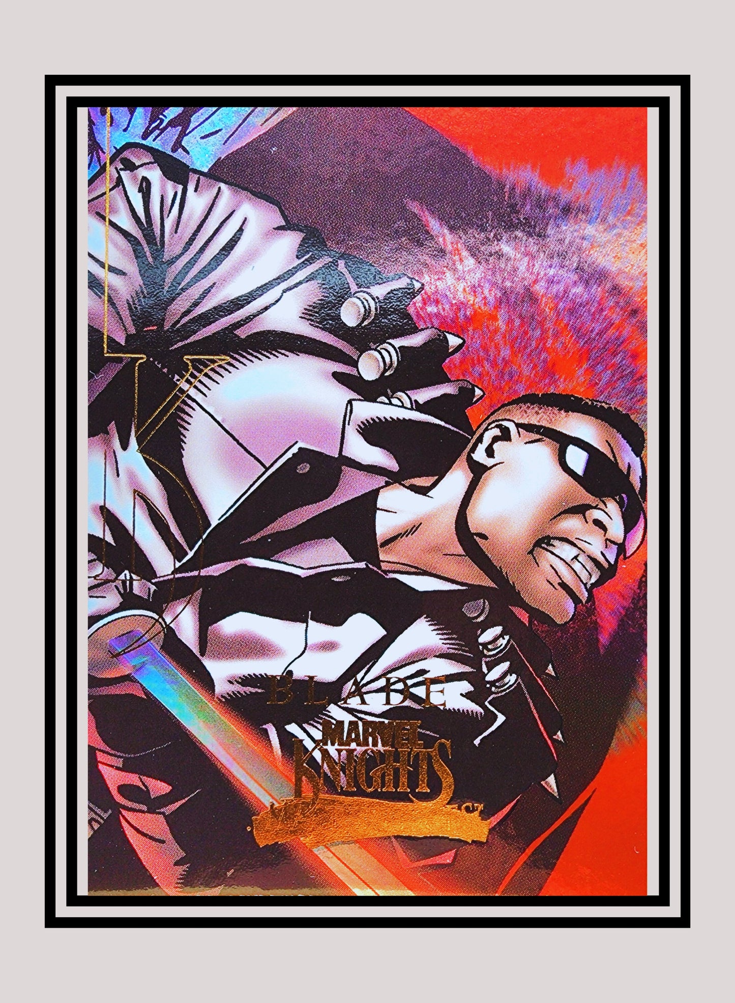 Marvel! 1x Blade - Marvel Knight Holo (MK1 - 2008 Upper Deck Marvel Masterpieces Series 3)